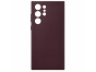 Kožený kryt pro Samsung  S22 ULTRA vínový burgundy