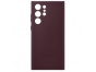 Kožený kryt pro Samsung  S22 ULTRA vínový burgundy