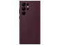 Kožený kryt pro Samsung  S22 ULTRA vínový burgundy