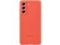 Originální silikonový kryt pro Samsung S21 FE 5G oranžový