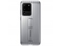 Originální ochranné pouzdro Samsung S20 Plus ve stříbrné barvě s funkcí stojánku
