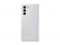 Smart Clear View pouzdro pro Samsung S21 5G Light Gray světle šedé