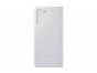 Smart Clear View pouzdro pro Samsung S21 5G Light Gray světle šedé