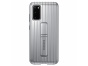 Odolné pouzdro EF-RG980 pro Samsung S20 s funkcí stojánku stříbrné