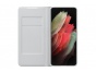 Originální Smart Clear View pouzdro pro Samsung S21 5G ULTRA Light Gray světle šedé