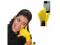 Dotykové rukavice s připojením bluetooth, velikost L, melounová,šedé konečky prstů