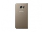 Flipové pouzdro S-View Cover pro Samsung Galaxy S7 edge zlaté
