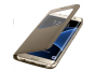 Flipové pouzdro S-View Cover pro Samsung Galaxy S7 edge zlaté