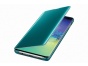 Pouzdro na mobil flipové Samsung Clear View pro Galaxy S10 zelené