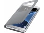 Originální pouzdro S-View s okénkem pro Samsung Galaxy S7 Edge  SILVER stříbrné