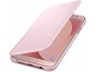 Originální pouzdro Wallet na mobil flipové pro Samsung Galaxy J7 2017 růžové