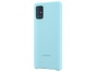 Kryt na mobil Samsung Silicon Cover na Galaxy A71 Blue modrý