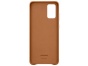 Kryt na mobil Samsung Leather Cover EF-VG985LAEGEU na Galaxy S20+ hnědý