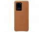 Kryt na mobil Samsung Leather Cover EF-VG988LAEGEU pro Samsung Galaxy S20 Ultra hnědý